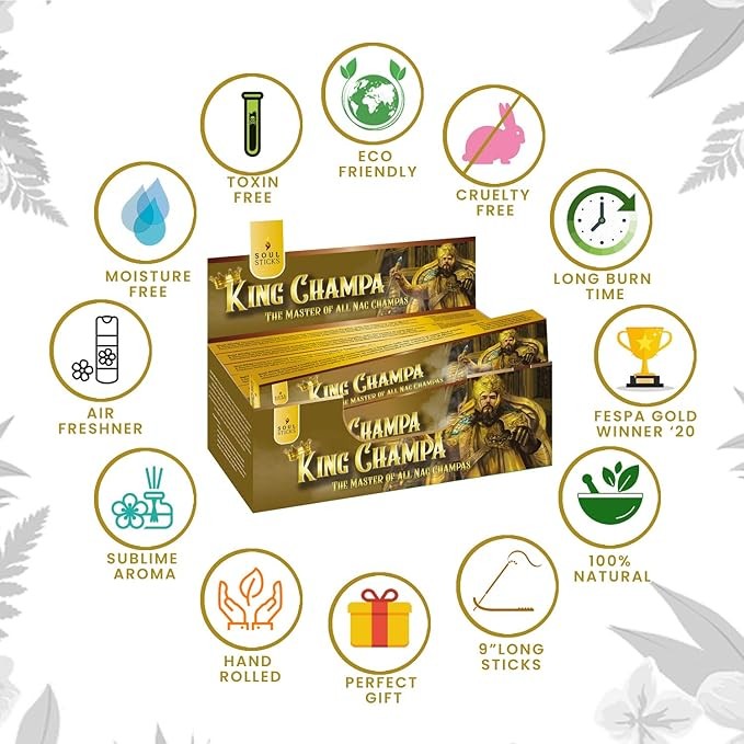 King Champa Natural Masala Incense Sticks