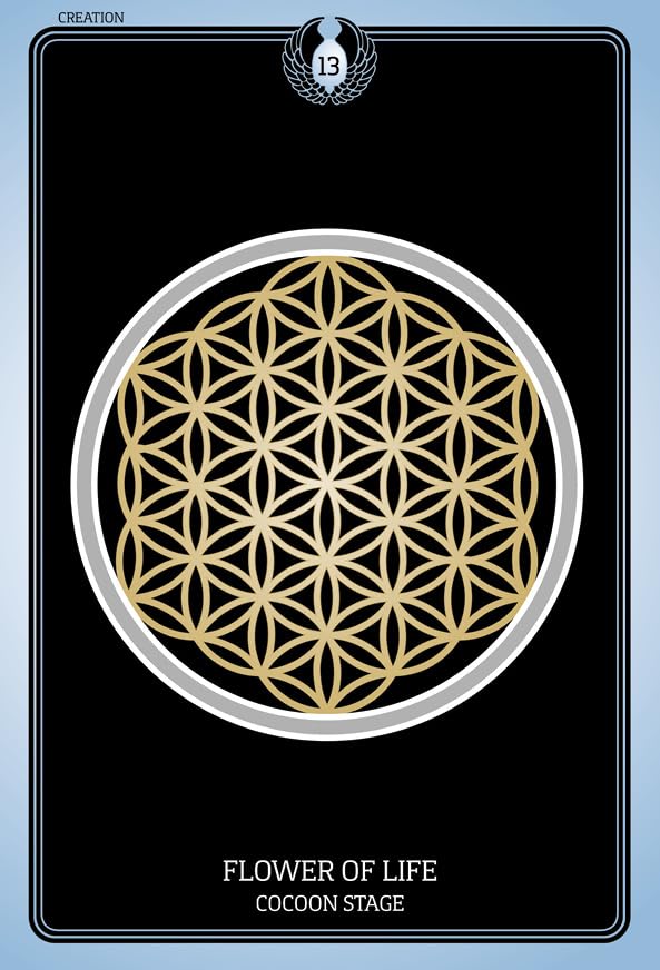 Sacred Geometry Healing Cards: (Oracle Kit Box Set with 49 Cards and Guide Book)