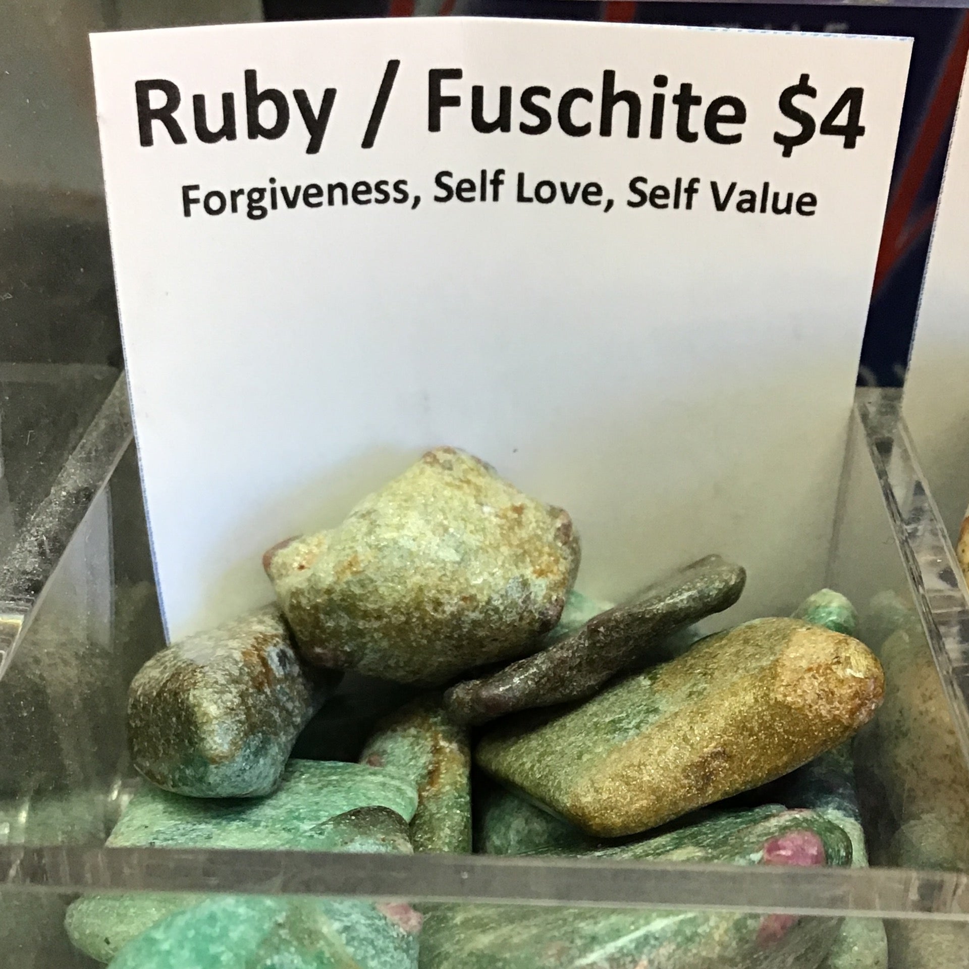Tumbled Ruby fuschite