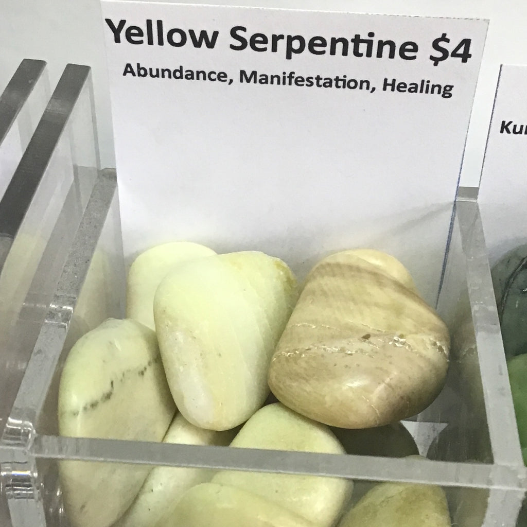 Tumbled Yellow Serpentine
