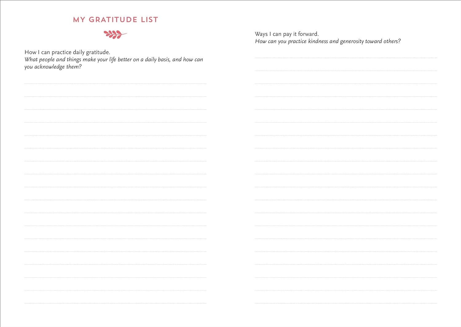 A Daily Dose of Gratitude Journal