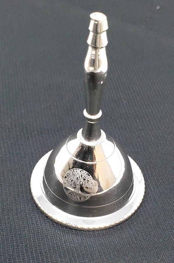 Altar Bell Tree of Life Silver Plated 3"