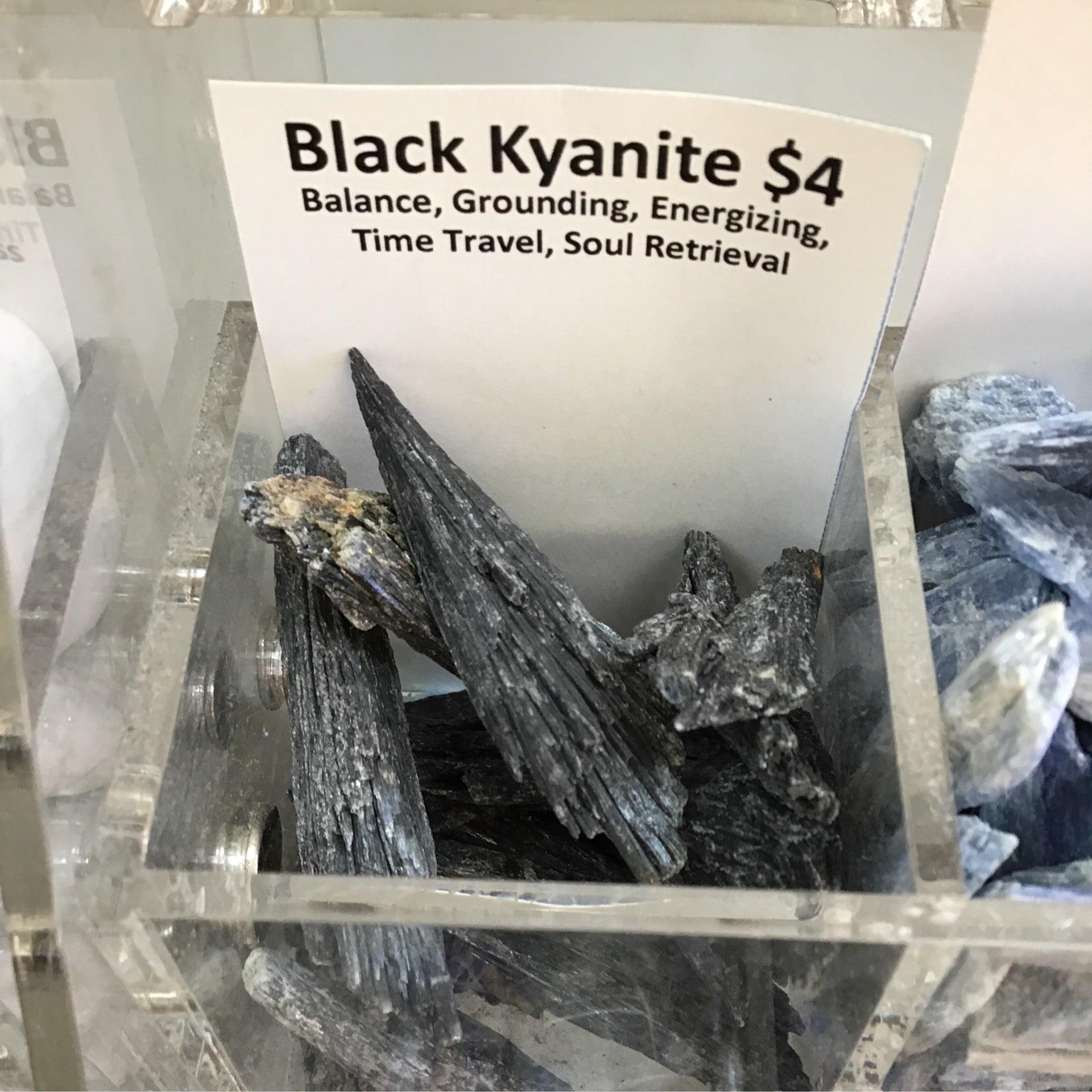 Tumbled Kyanite Black