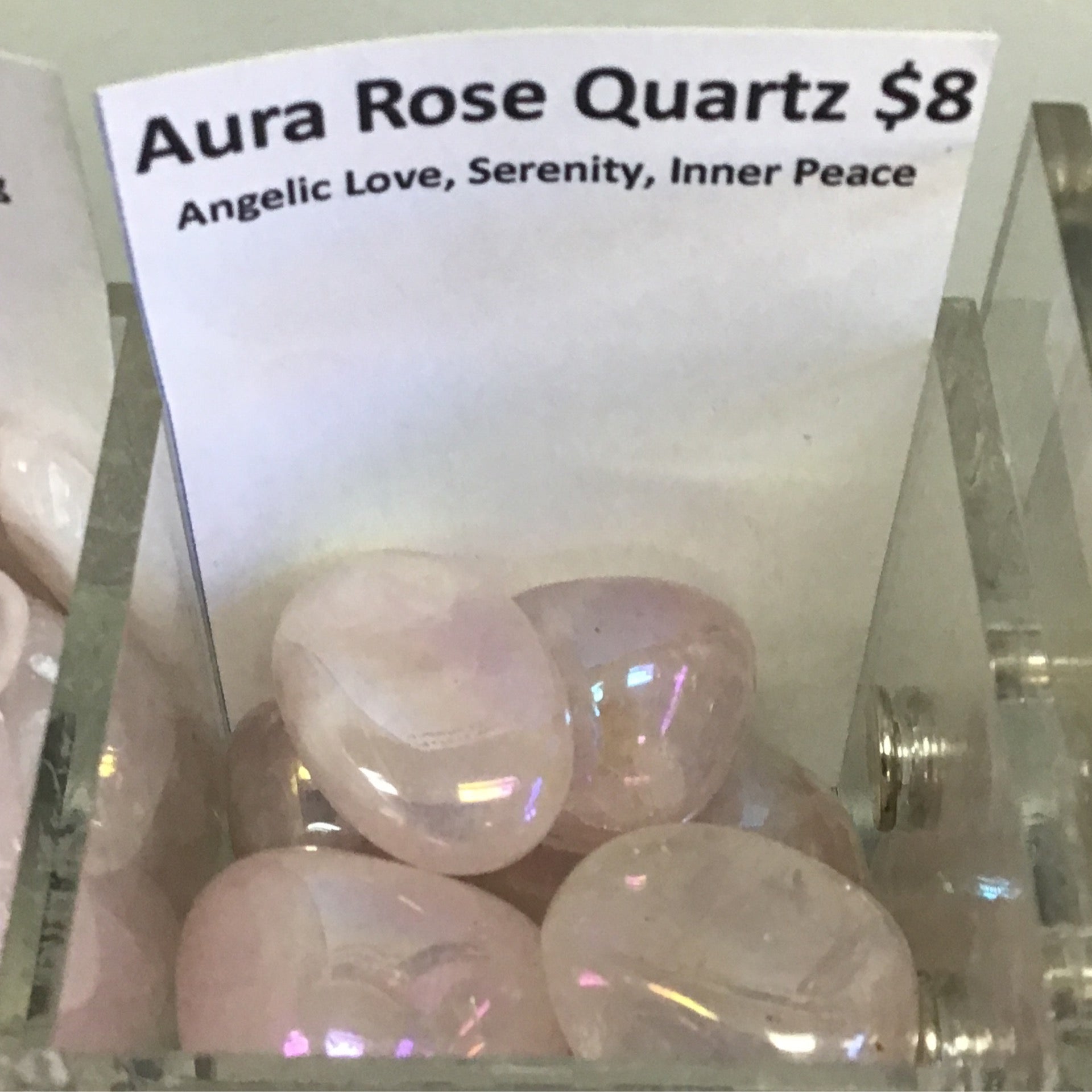Tumbled Quartz Aura Rose
