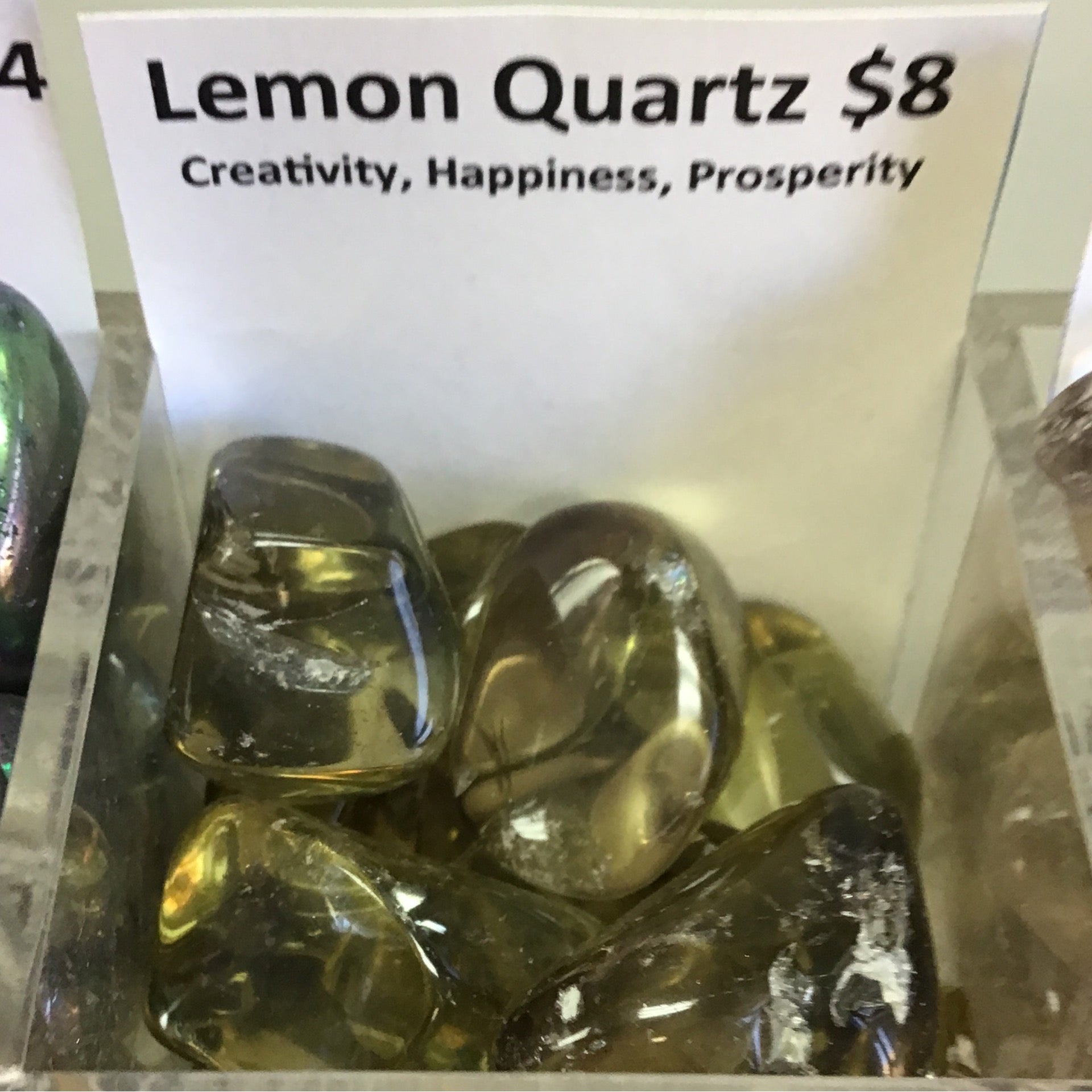Tumbled Quartz Lemon