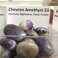 Tumbled Amethyst Chevron