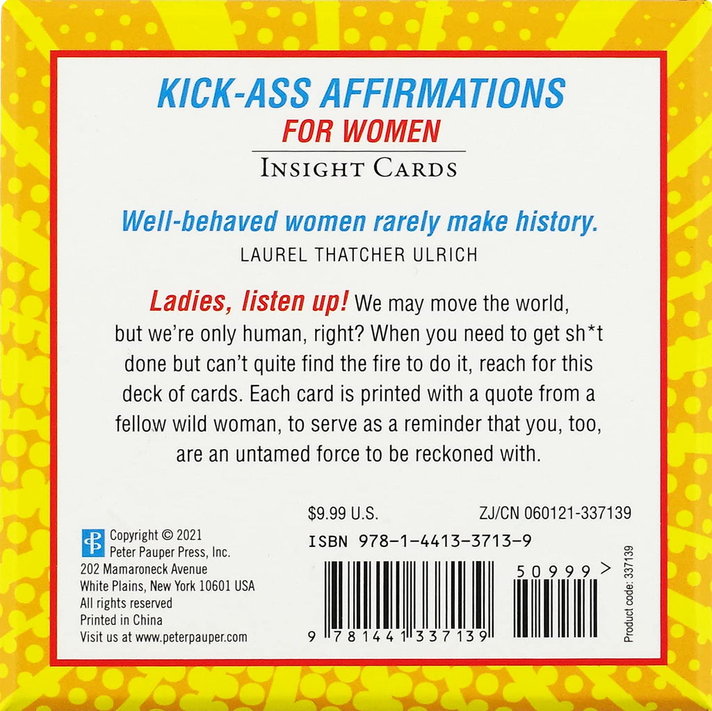 Kick-Ass Affirmations for Women Insight Cards (Deck of 50 Empowering Inspirational Cards)
