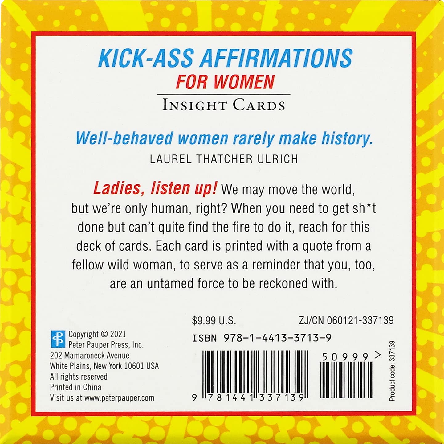 Kick-Ass Affirmations for Women Insight Cards (Deck of 50 Empowering Inspirational Cards)