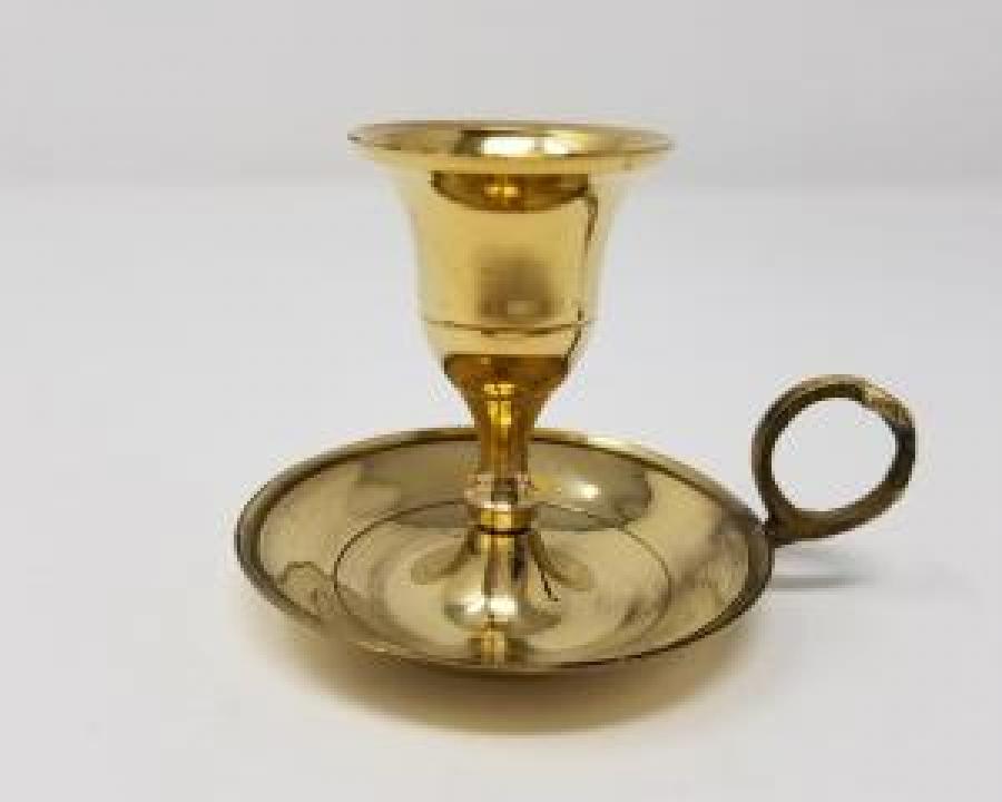 Brass Chamberstick Taper Candle Holder