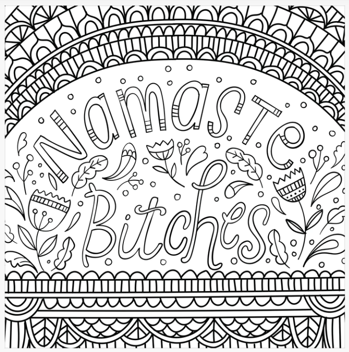 Inner F*cking Peace Adult Coloring Book