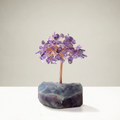 Amethyst Gemstone Tree of Life with Fluorite Base