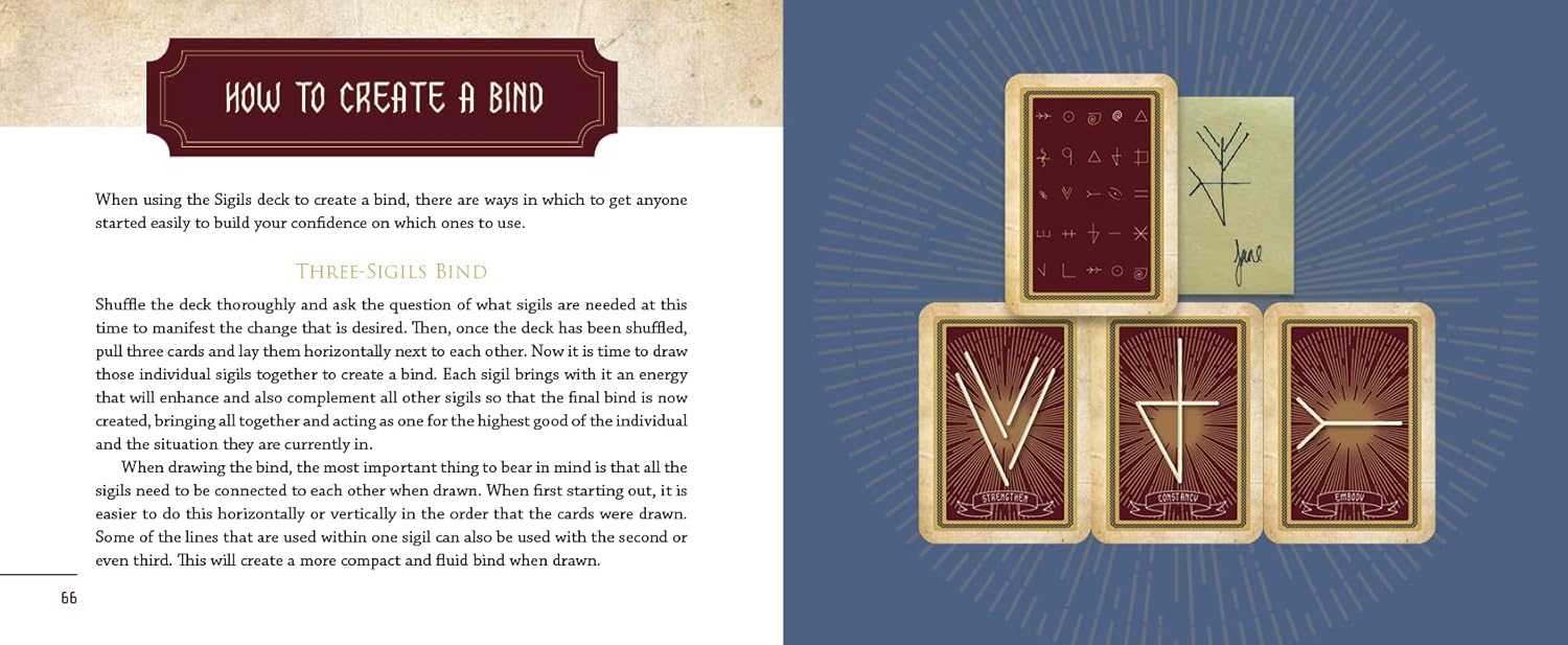 Sigils : A Tool for Manifesting and Empowerment (Oracle Kit Box Set with 21 Cards and Guide Book)
