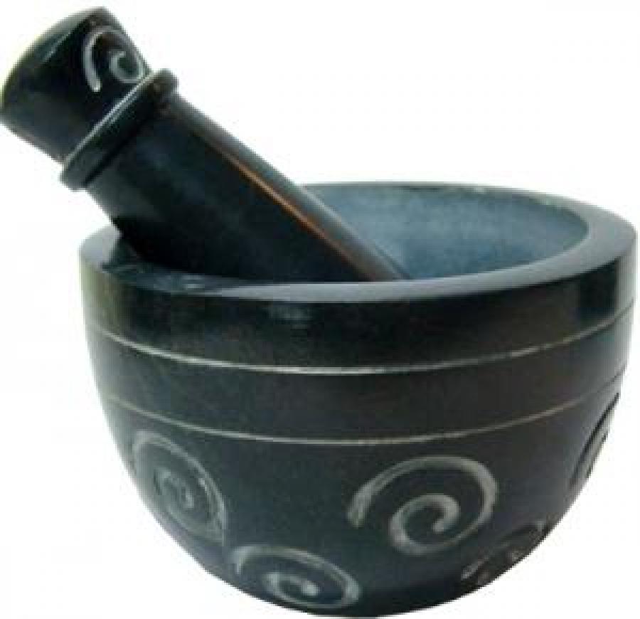 Sacred Spiral Mortar & Pestle