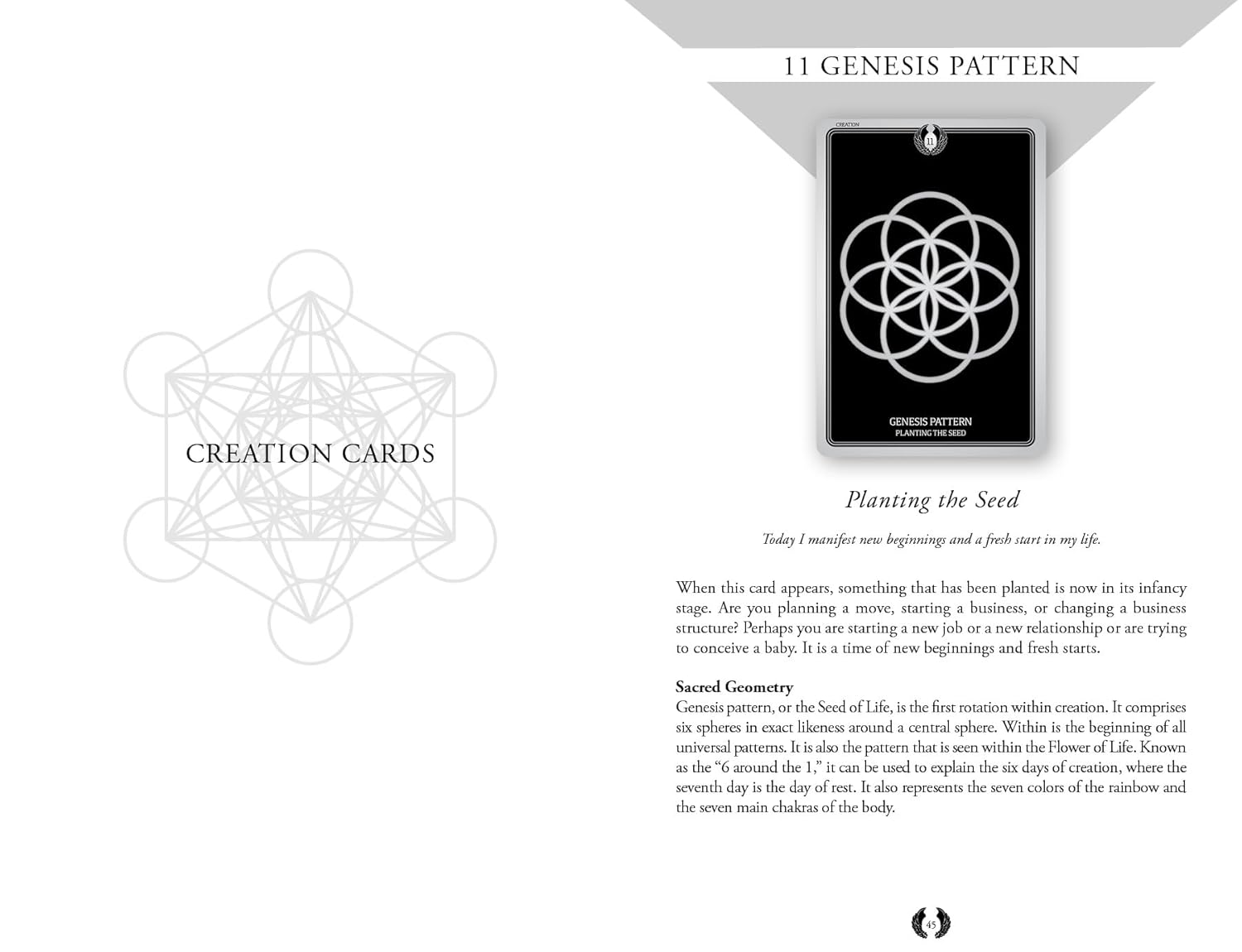 Sacred Geometry Healing Cards: (Oracle Kit Box Set with 49 Cards and Guide Book)