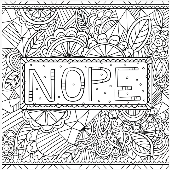 Inner F*cking Peace Adult Coloring Book