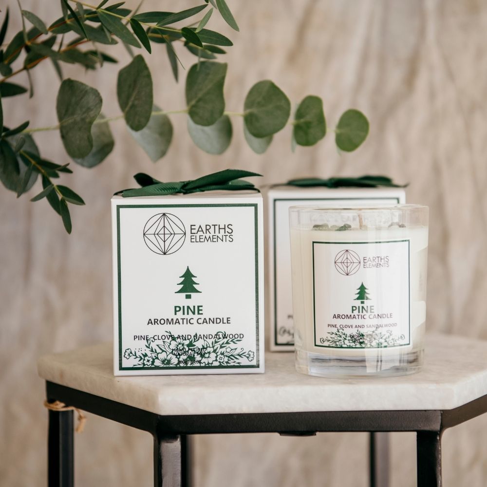 Pine Crystal Candle
