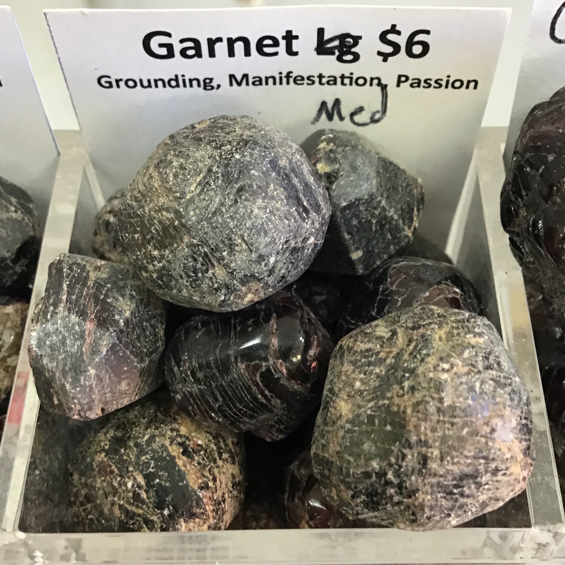 Tumbled Garnet rough medium