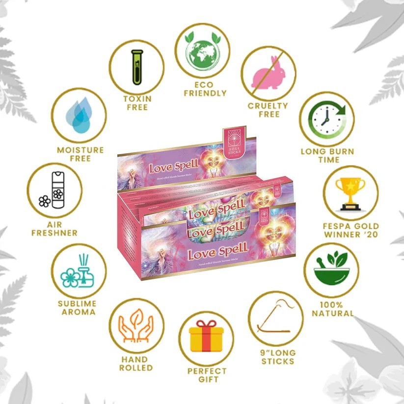 Love Spell Natural Masala Incense Sticks