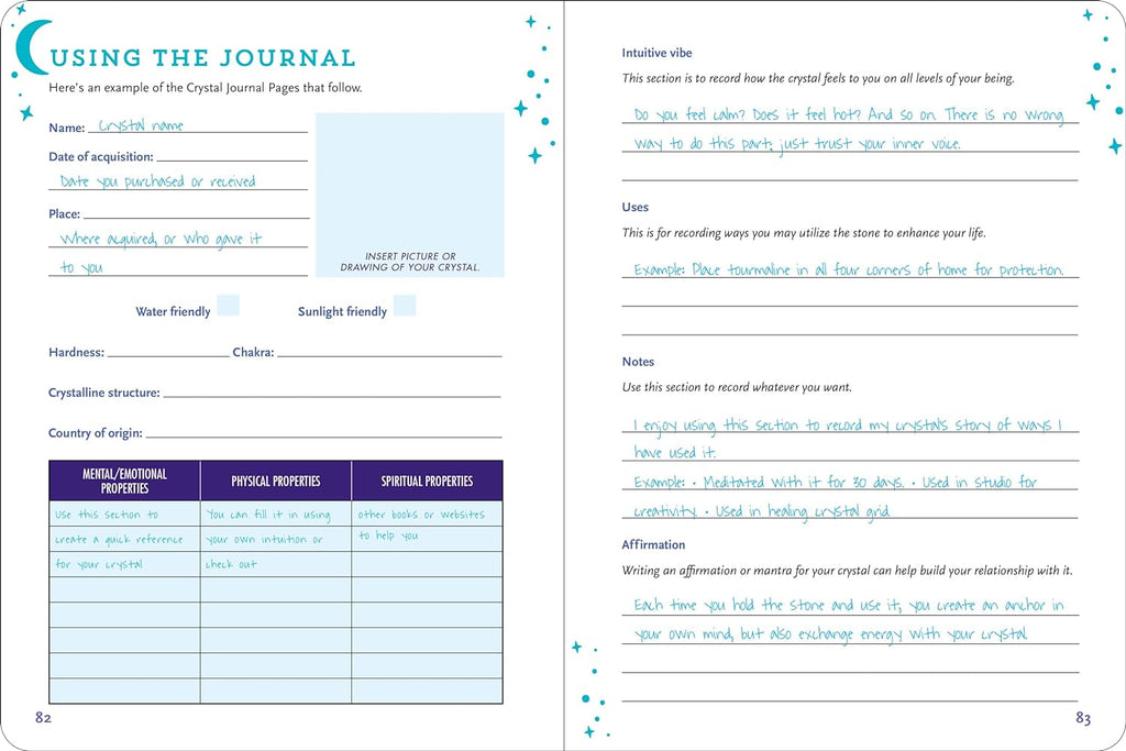 Crystals Journal: Integrate the Healing Powers of Crystals Into Your Life
