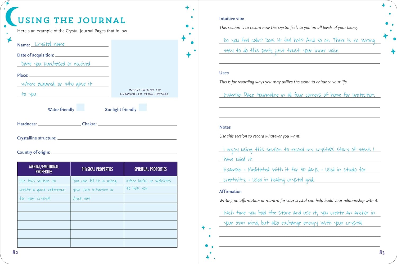 Crystals Journal: Integrate the Healing Powers of Crystals Into Your Life