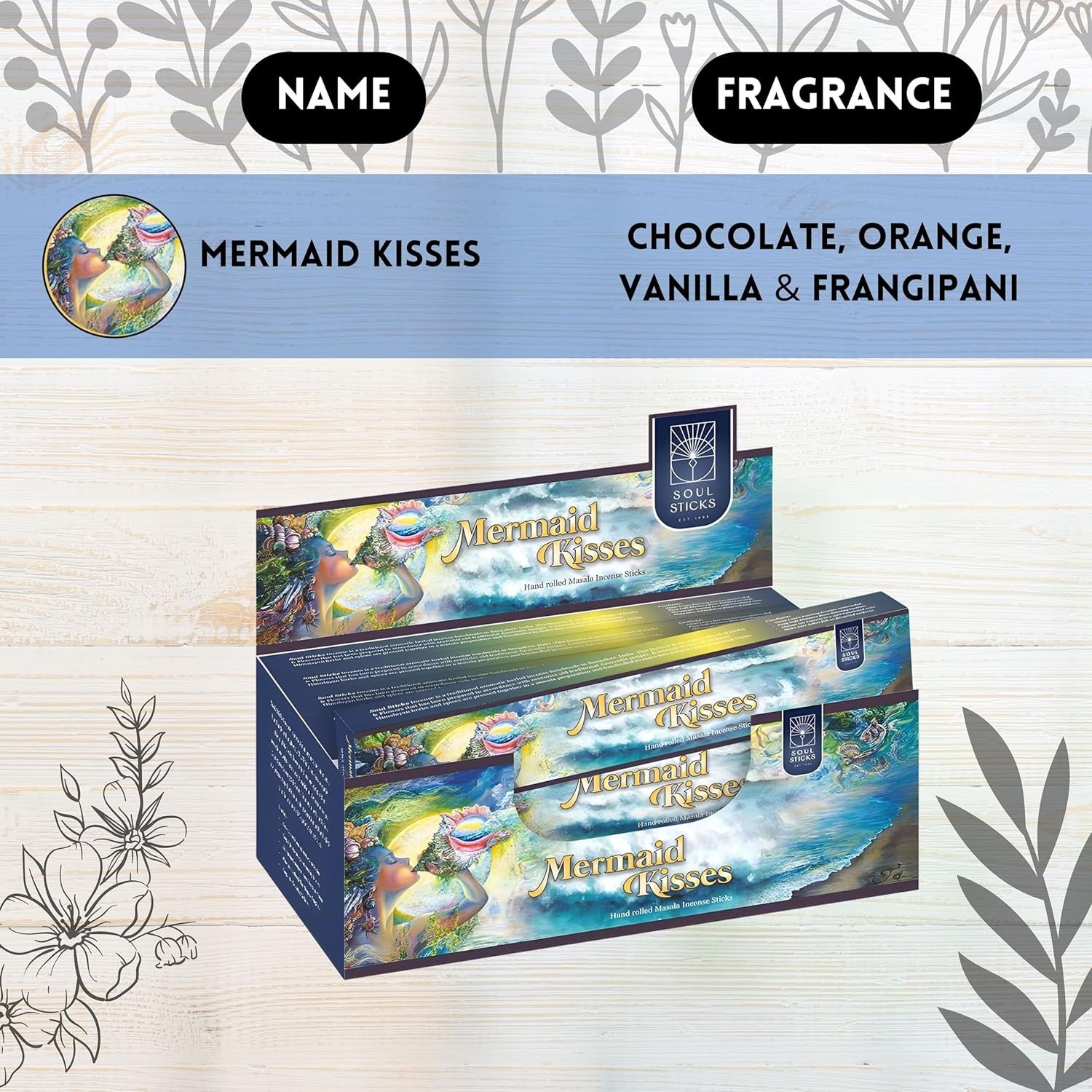 Mermaid Kisses Natural Masala Incense Sticks