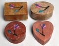 Inlaid Soap Stone Box 3"