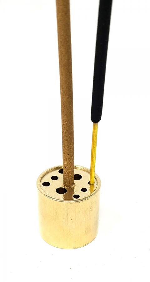 9 Hole Brass Incense Holder