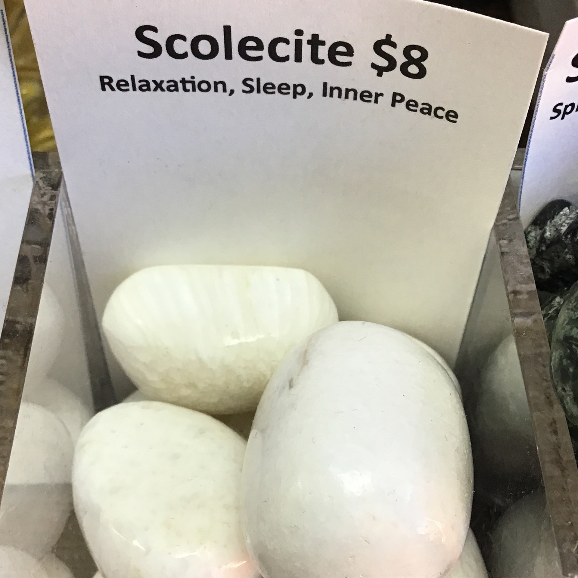 Tumbled Scolecite