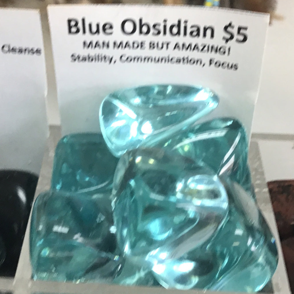 Tumbled Obsidian Blue