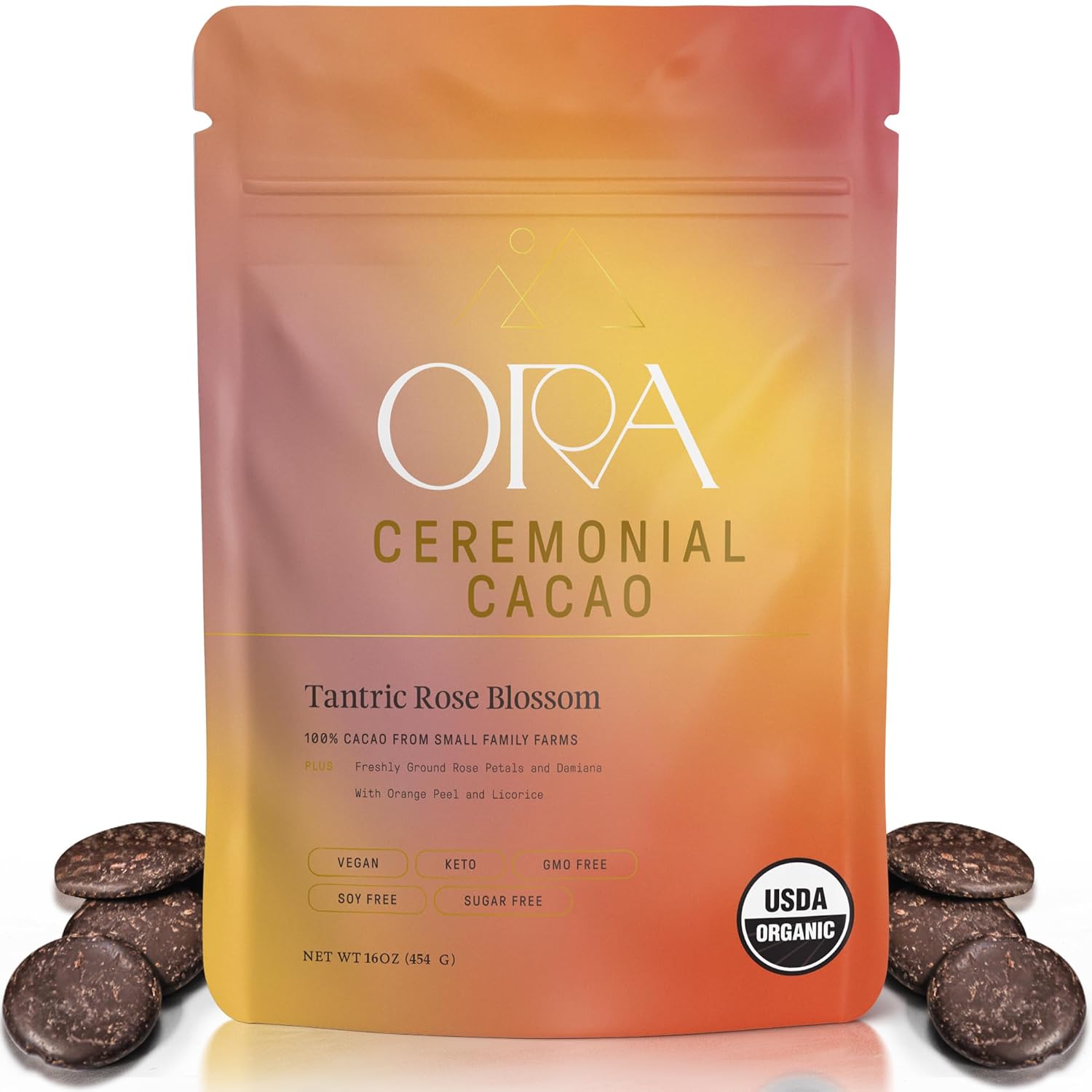 ORA Tantric Rose Blossom Enhanced Ceremonial Cacao