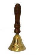 Brass Bell with Wood Handle