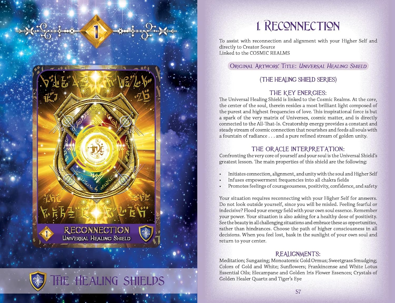 Celestial Frequencies: Oracle Cards and Healing Activators (Oracle Kit Box Set with 44 Cards and Guide Book)