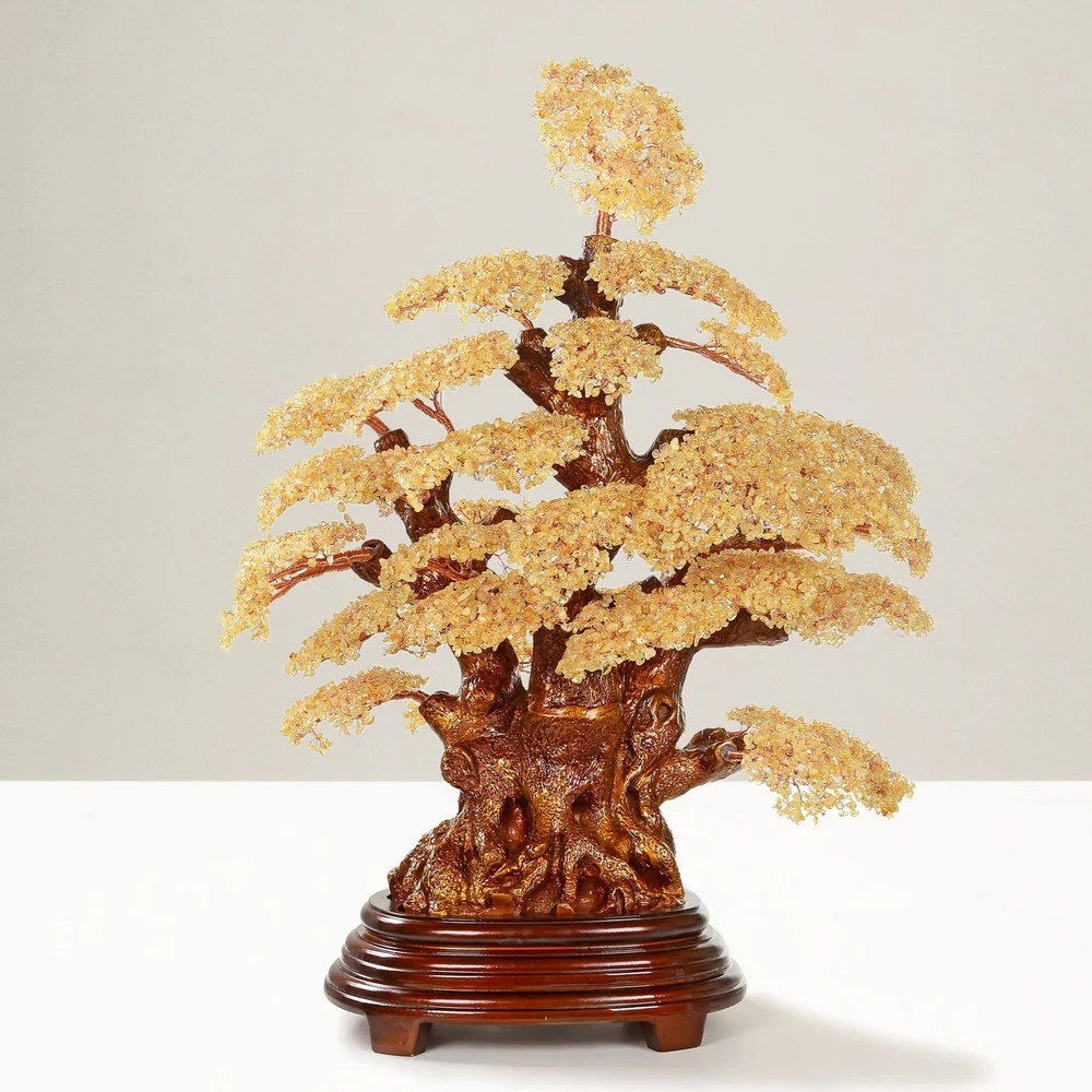 Citrine Bonsai Tree of Life Showpiece with 6000+ Stones