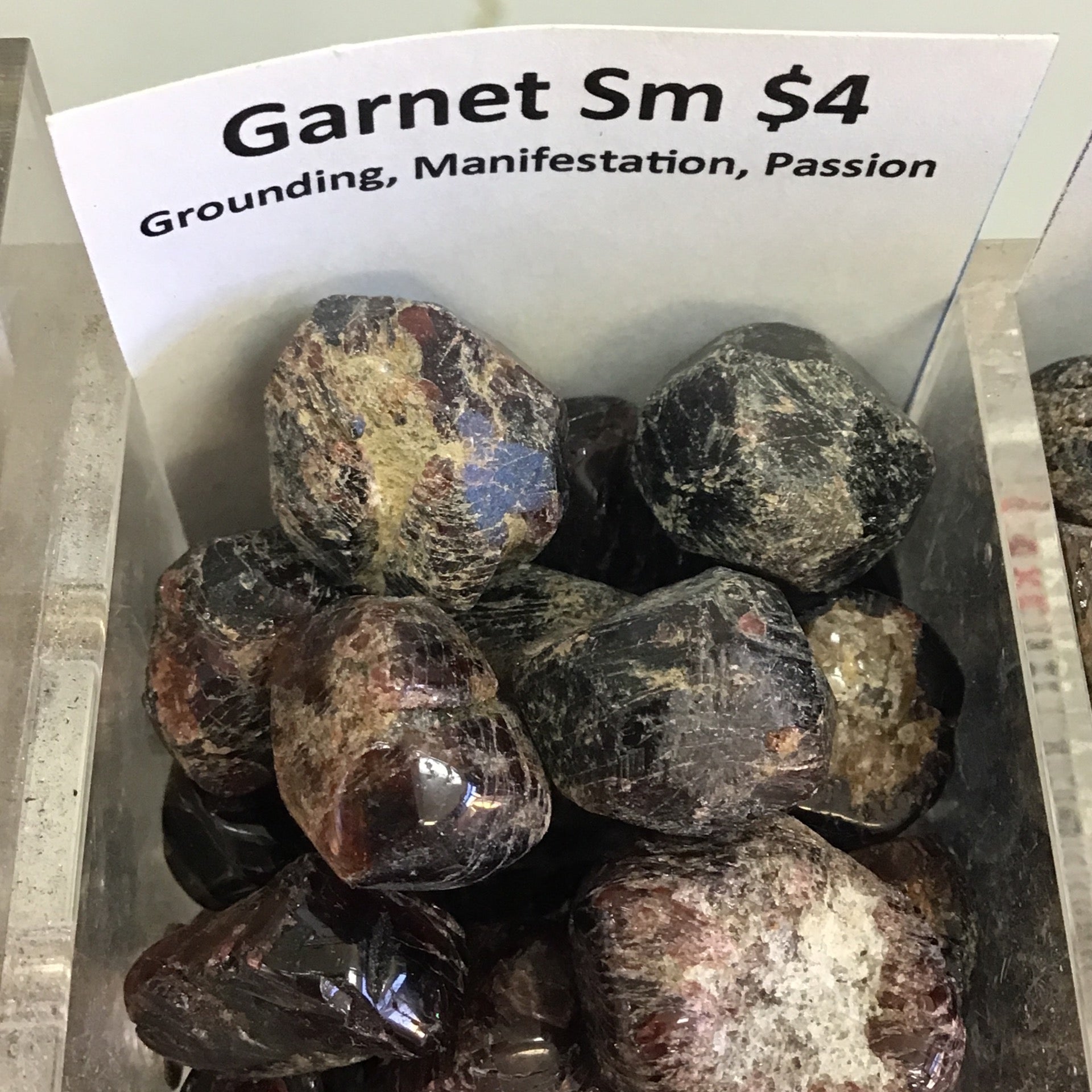 Tumbled Garnet rough small