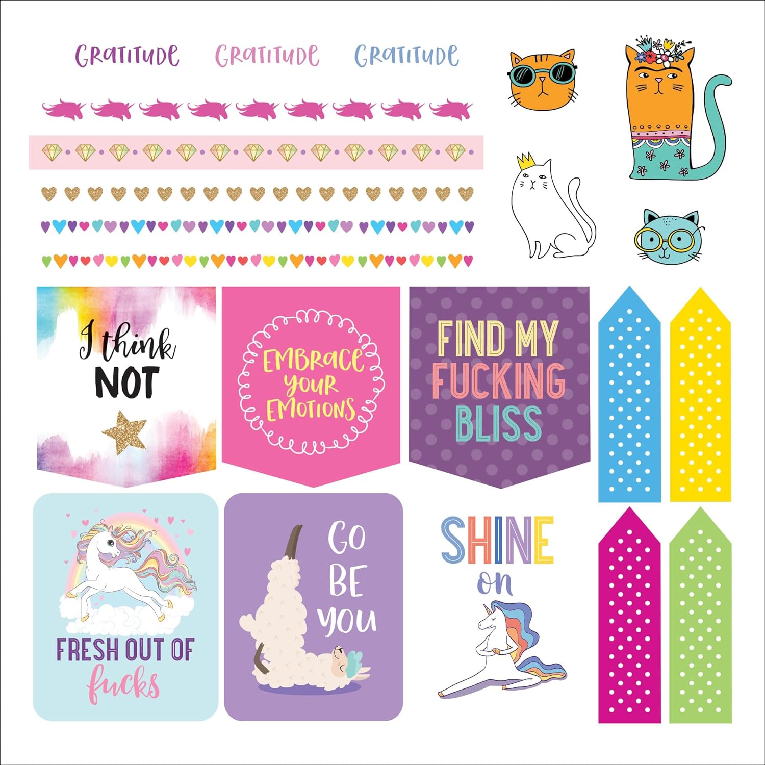 Inner F*cking Peace Sticker Book: A Sticker Book to Let Sh*t Go and Shine