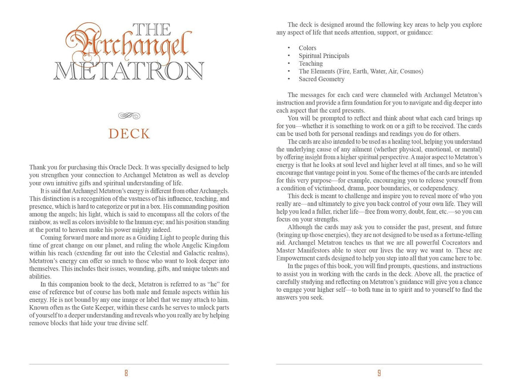 The Archangel Metatron Self-Mastery Oracle: (Oracle Kit Box Set with 55 Cards and Guide Book)