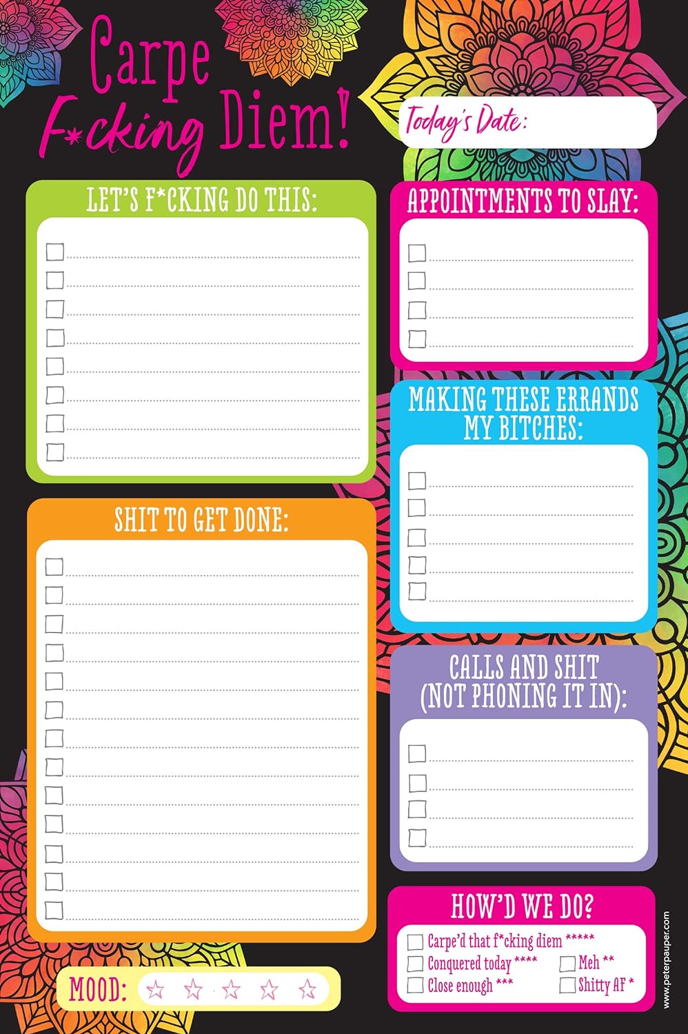 Carpe F*cking Diem! Note Pad (60 sheets)
