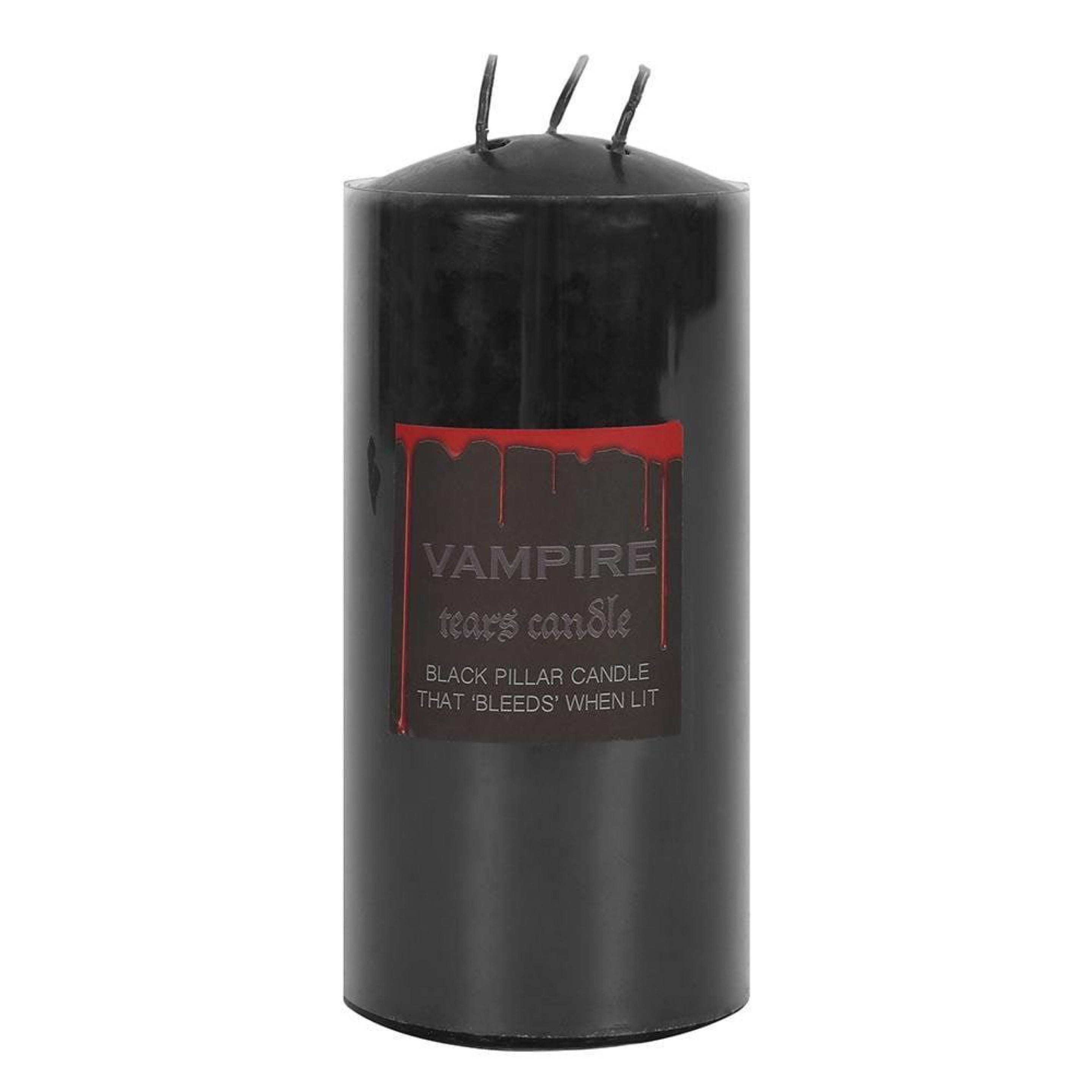 6'� Vampire Tears Candle Black Pillar Candle Bleeds Red When Lit