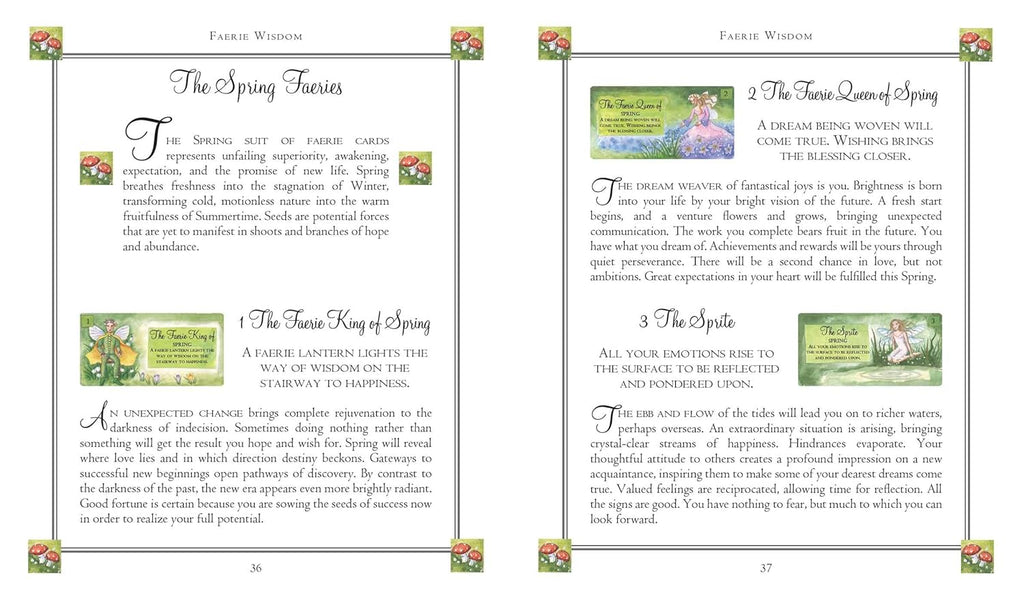 Faerie Wisdom: Includes 52 magical message cards and a 64-page illustrated book