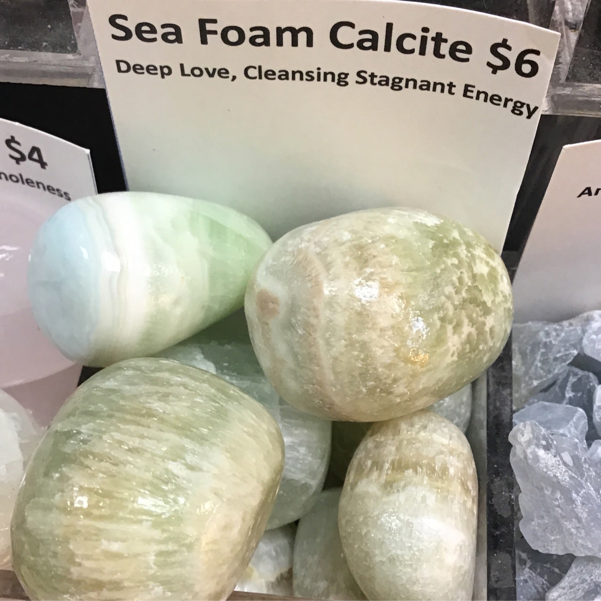 Tumbled Calcite Sea Foam