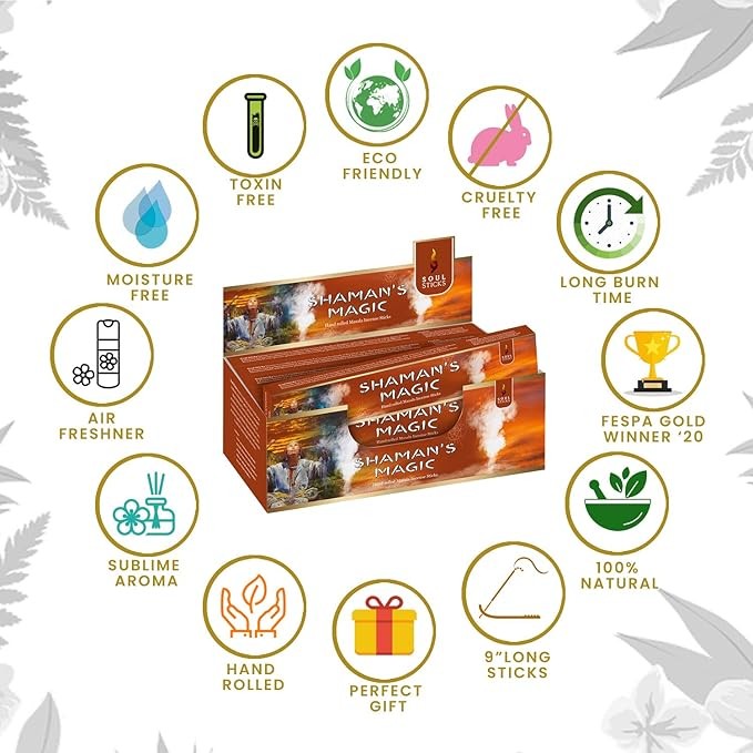 Shaman's Magic Natural Masala Incense Sticks