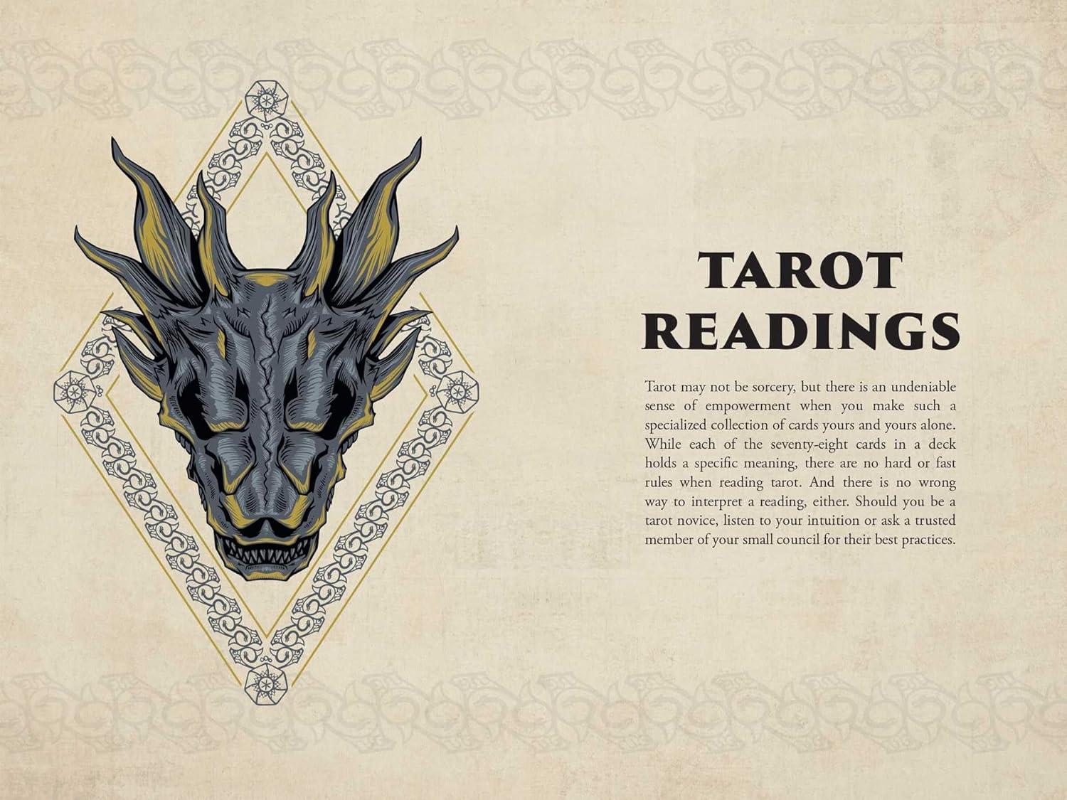 House of the Dragon Tarot Deck and Guidebook