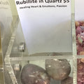 Tumbled Rubillite in Quartz