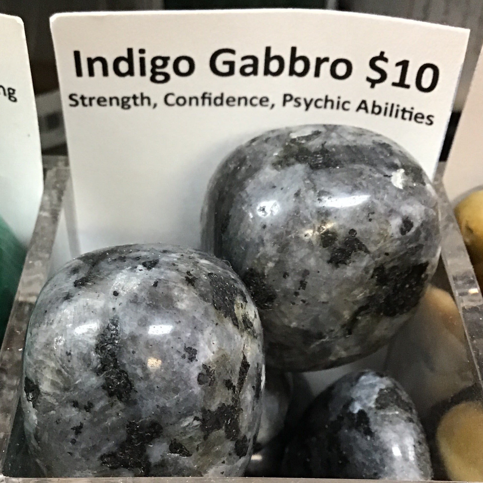 Tumbled Indigo Gabbro merlinite