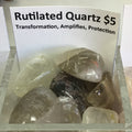 Tumbled Quartz Rutilated