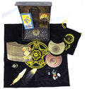 Rider-Waite Black Gold Foil Tarot Card Box Gift Set - Cards, Tarot Cloth, Chakra Stones and More