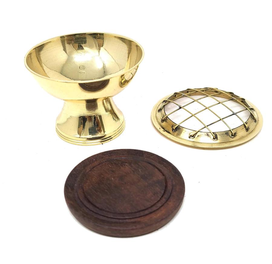 Brass Burner with Coaster