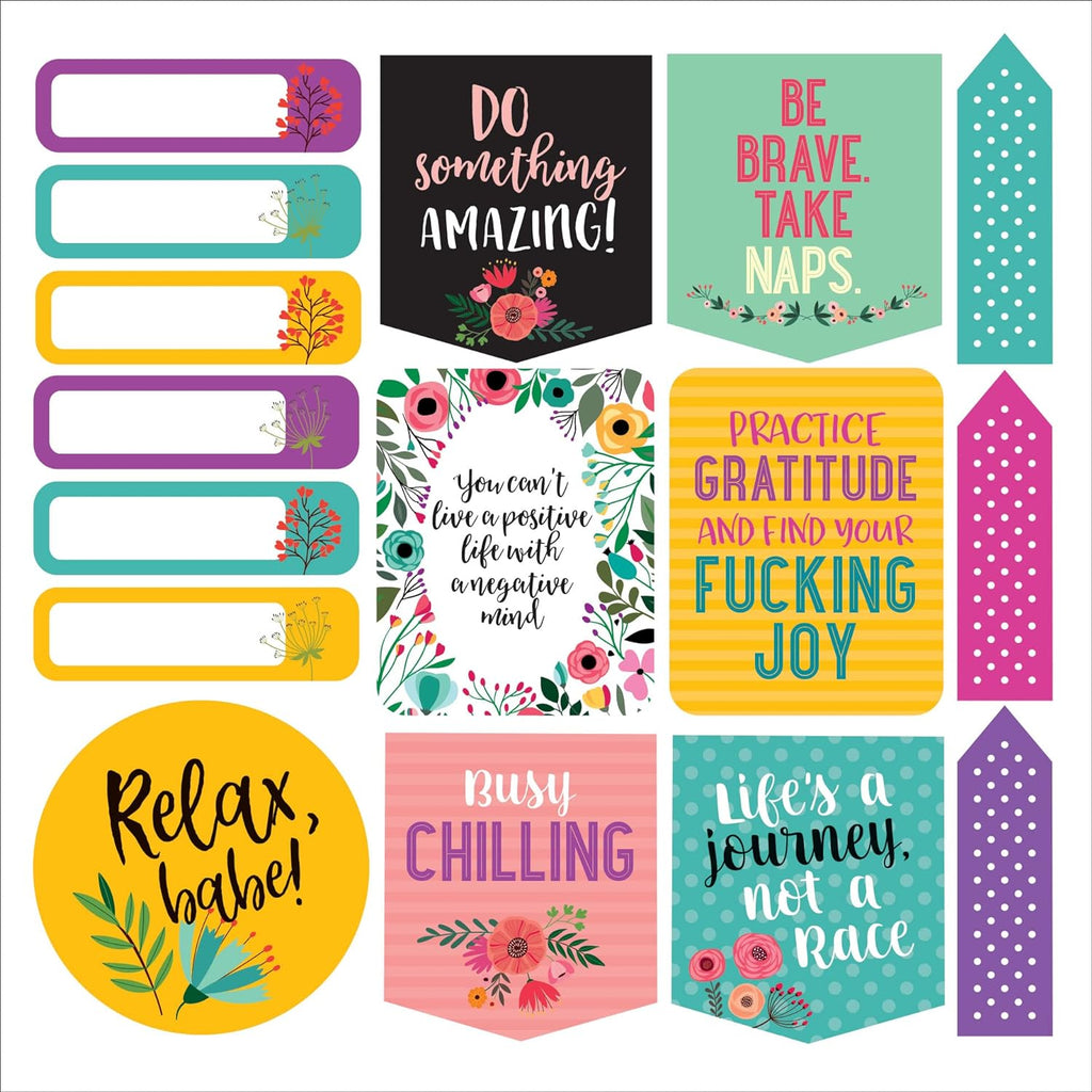 Inner F*cking Peace Sticker Book: A Sticker Book to Let Sh*t Go and Shine