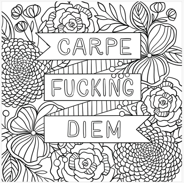 Inner F*cking Peace Adult Coloring Book