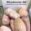 Tumbled Rhodonite pink
